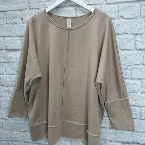 Spanx Womens Perfect Length 3/4 Dolman Sleeve Top Size XL Blush Pink - Picture 2 of 5